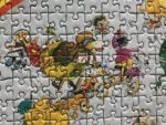 Image of the puzzle 1500, Heye, Dragons Motocross, Marino Degano, Complete, Detail of the puzzle assembled