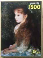 Image of the puzzle 1500, R-G, Portrait of Mademoiselle Irene Cahen d'Anvers, by Renoir, Sealed Bag, Picture of the box
