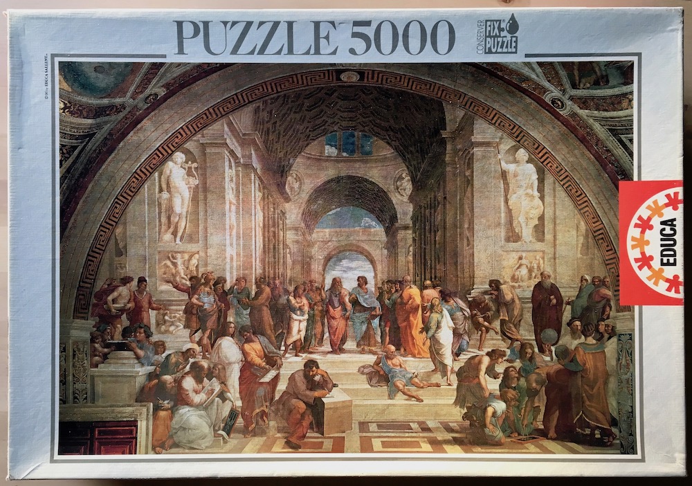 RARE EDUCA 8000 THE SCHOOL OF ATHENS Jigsaw puzzle by Raphael Sanzio