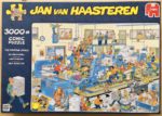 Image of the puzzle 3000, Jumbo, The Printing Office, by Jan van Haasteren, Picture of the box