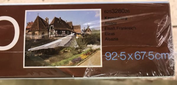 Image of the puzzle 2000, MB, Kayserberg, Alsace, Factory Sealed, Picture of the side