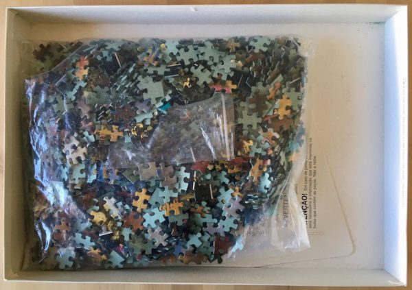 Image of the puzzle 1500, Educa, Romance of Venice, by Lucio Sollazzi, Complete, Picture of the bag
