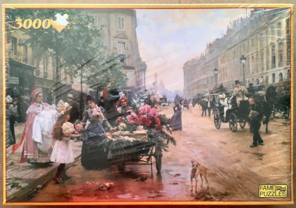 Image of the puzzle 3000, Fame, Rue Royale, by Louis Schrijver, Factory Sealed, Picture of the box