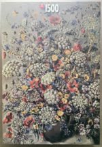 Image of the puzzle 1500, Jumbo, Flowers, by Andrée Joubert, Complete, Picture of the box