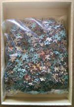 Image of the puzzle 1500, Jumbo, Flowers, by Andrée Joubert, Complete, Picture of the bag