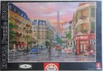 Image of the puzzle 5000, Educa, Rue Paris, by Dominic Davison, Factory Sealed, Picture of the box
