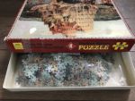 Image of the puzzle 2000, Berliner Bären, The Tower of Babel, by Pieter Bruegel the Elder, Picture of the box and bag
