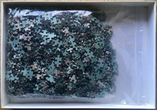 Image of the puzzle 1500, Educa, The Alcalá Gate, Madrid, Incomplete, Picture of the bag