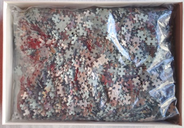 Image of the puzzle 3000, Ravensburger, Frigates in Battle, by Pieter Cornelisz van Soest, Sealed Bag, Picture of the bag
