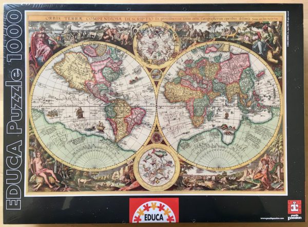 Image of the puzzle 1000, Educa, Ancient World Map, Factory Sealed