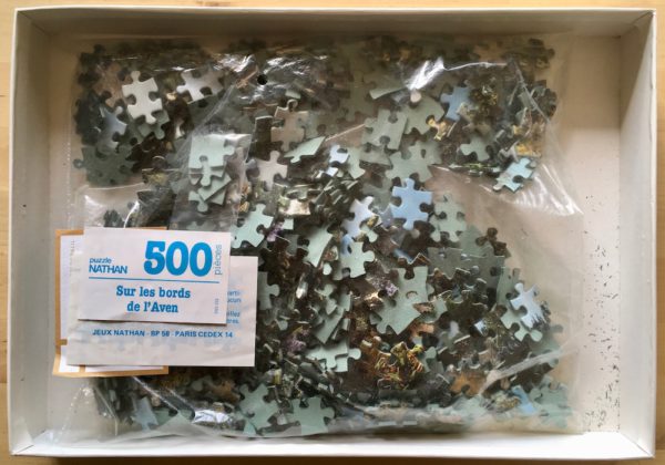 Image of the puzzle 5000, Nathan, Aven River Banks, Complete, Picture of the bag