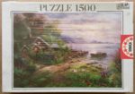 Image of the puzzle 1500, Educa, Lakeside Cottage, by Ghambaro, Factory Sealed