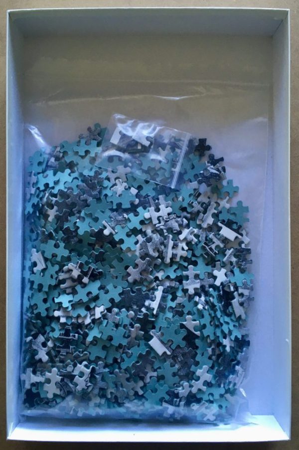 Image of the puzzle 1000, Selegiochi, Belvedere, by Maurits Cornelis Escher, Complete, Picture of the bag