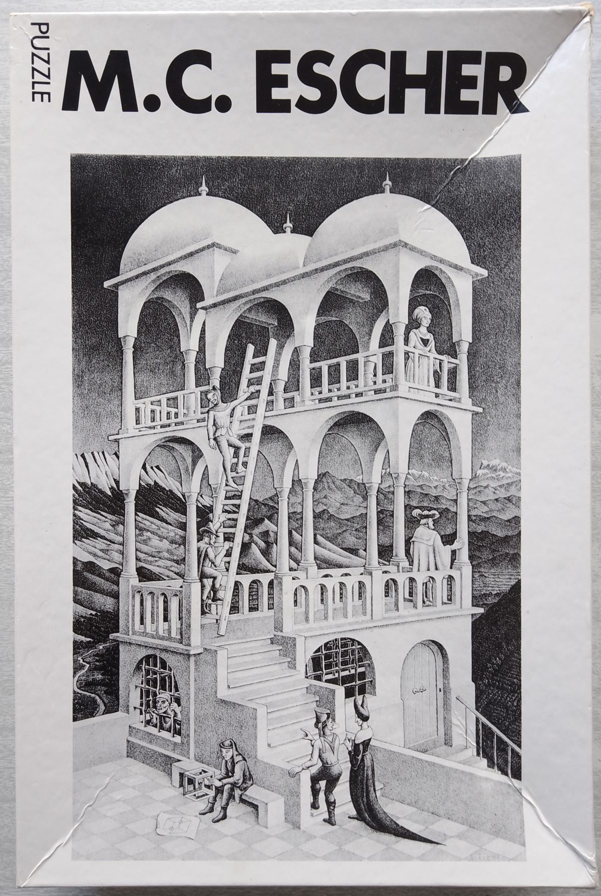 Image of the puzzle 1000, Selegiochi, Belvedere, by Maurits Cornelis Escher, Sealed Bag, Picture of the box