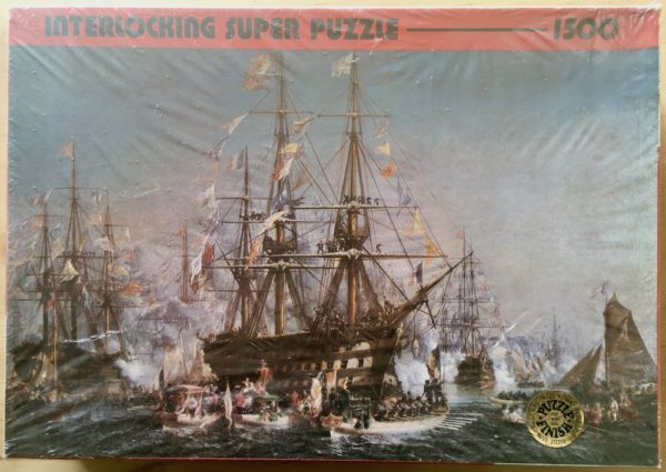 Image of the puzzle 1500, F.X. Schmid, Napoleon III Receiving Queen Victoria, by Jules Achille Noël