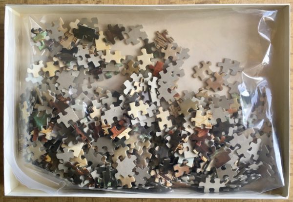 Image of the puzzle 500, Ravensburger, Disembarkation, by Lorenzo Butti, Complete, Picture of the bag