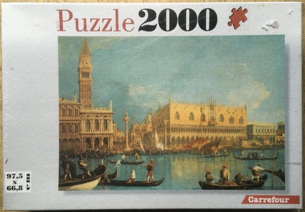 Image of the puzzle 2000, Carrefour, Venice, by Canaletto, Factory Sealed, Picture of the box