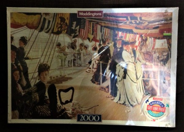 Image of the puzzle 2000, Waddingtons, The Ball on Shipboard, by James Tissot. Factory Sealed