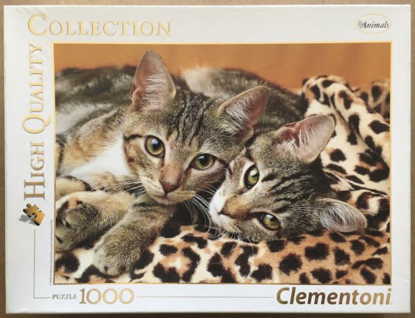 Image of the puzzle 1000, Clementoni, The Eyes of the Cats, by Keith Kimberlin, Complete, Picture of the box