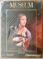 Image of the puzzle 500, Clementoni, Lady with an Ermine, by Leonardo da Vinci, Factory Sealed, Picture of the box
