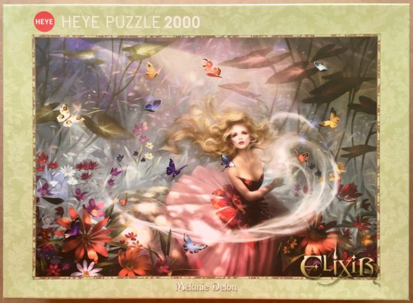 Image of the puzzle 2000, Heye, Make a Wish!, by Mélanie Delon, Sealed Bag, Picture of the box