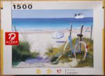 Image of the puzzle 1500, Druon, The Blue Bicycle, by Henri Deuil, Complete, Picture of the box