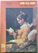 Image of the puzzle 500, Nathan, Young Girl Reading, by Fragonard, Complete, Picture of the box