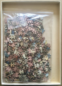Image of the puzzle 750, Ravensburger, The Sower, Gerard Hoerenbout, Complete, Picture of the bag