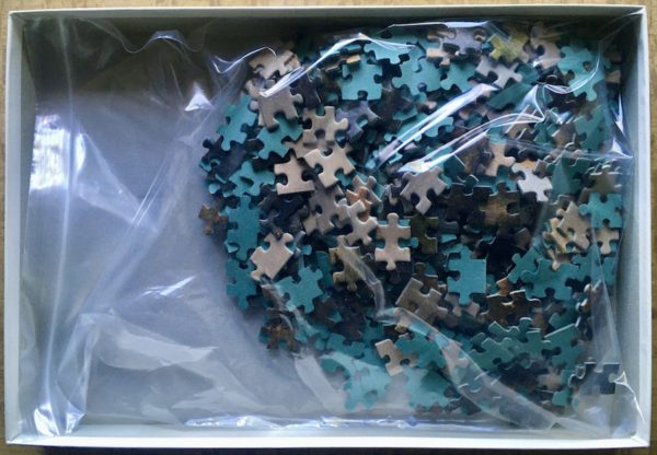 Image of the puzzle 500, Ravensburger, Windmill, by Jacob van Ruisdael, Complete, Picture of the bag