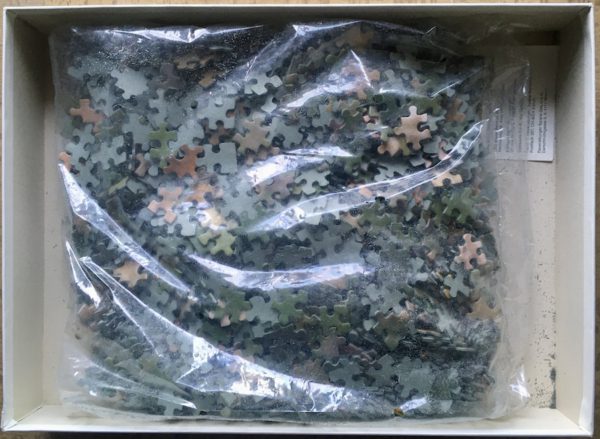 Image of the puzzle 1500, Ravensburger, Picking Flowers, by David Hamilton, Sealed Bag, Picture of the bag