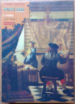 Image of the puzzle 1000, Nathan, The Art of Painting, by Johannes Vermeer, Incomplete, Picture of the box