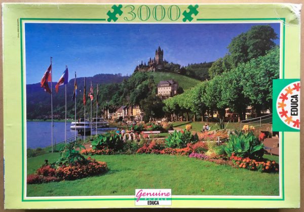Image of the puzzle 3000, Educa, View of Cochem, Germany, Complete, Picture of the box