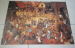 Image of the puzzle 4000, Educa, The Fight Between Carnival and Lent, by Pieter Bruegel the Elder, Factory Sealed, Picture of the puzzle assembled