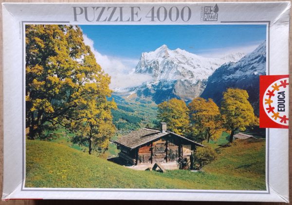 Image of the puzzle 4000, Educa, The Swiss Countryside, Sealed Bag, Picture of the box