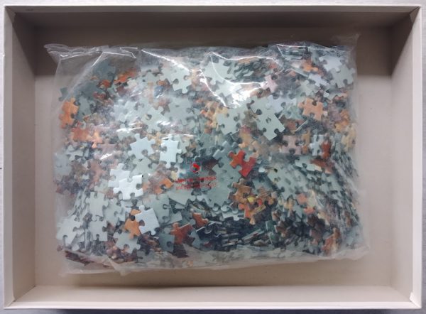 Image of the puzzle 1000, Ravensburger, Malmesbury Market,by Henry Charles Bryant, Sealed Bag, Picture of the bag