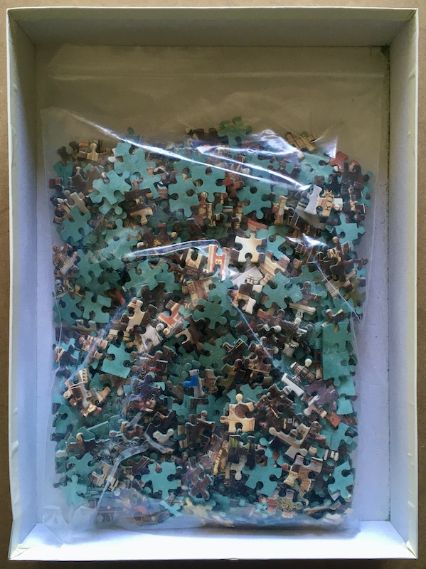 Image of the puzzle 1000, Waddingtons, Pubs and Shops of London, Complete, Picture of the bag