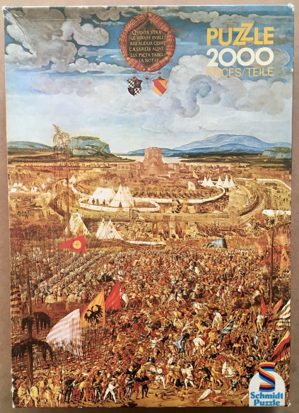 Image of the puzzle 2000, Schmidt, Siege of Alesia, by Melchior Feselen, Complete, Picture of the box