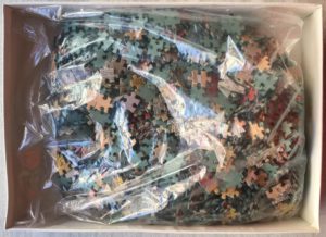 Image of the puzzle 1000, Nathan, Horse Racing in 1886, by Adrien Marie, Sealed Bag, Picture of the bag