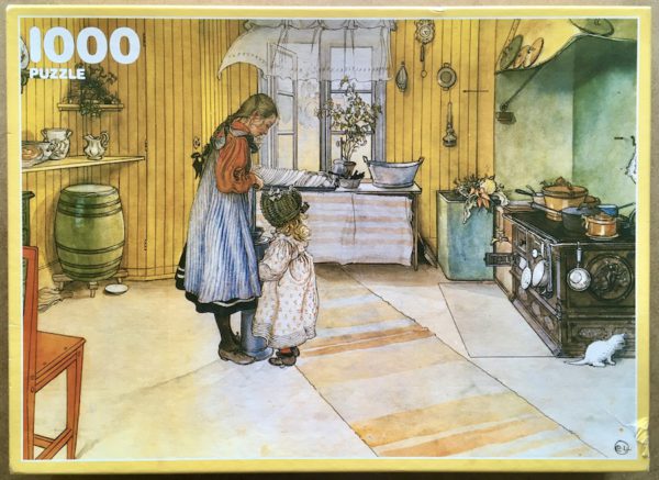 Image of the puzzle 1000, Ravensburger, The Kitchen, by Carl Larsson, Complete, Picture of the box