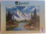 Image of the puzzle 1000, Schmidt, Mountain Reflections, by Bob Ross, Factory Sealed, Picture of the box