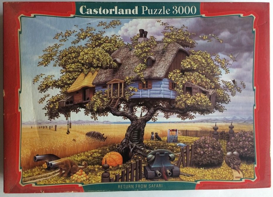 Pintoo "4 season apple tree"/ Jacek Yerka Jigsaw Puzzles 1600 Pieces Small Pcs
