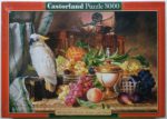 Image of the puzzle 3000, Castorland, Still Life with Fruit and a Cockatoo, by Josef Schuster, Factory Sealed, Picture of the box