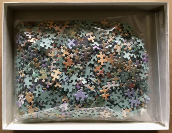 Image of the puzzle 1000, MB, Colors of Provence, by Ernest Audibert, Complete, Picture of the bag