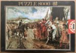 Image of the puzzle 8000, Educa, The Capitulation of Granada, by Francisco Pradilla, Sealed Bag, Picture of the box