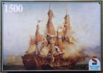 Image of the puzzle 1500, Schmidt, Naval Battle, by Garneray, Sealed Bag, Picture of the box