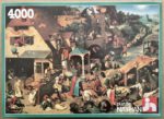 Image of the puzzle 4000, Nathan, Dutch Proverbs, by Pieter Bruegel the Elder, Complete, Picture of the box