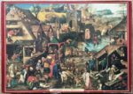 Image of the puzzle 3000, Waddingtons, Village Activities, by Pieter Brueghel the Younger, Complete, Picture of the box