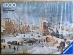 Image of the puzzle 1000, Ravensburger, Winter Landscape, Pieter Brueghel the Younger, Factory Sealed, Picture of the box