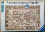 Image of the puzzle 3000, Ravensburger, Map of the World from 1650, by Willem Blaeu