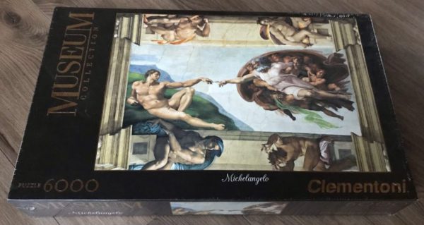Image of the puzzle 6000, Clementoni, The Creation of Adam, by Michelangelo, Factory Selaed
